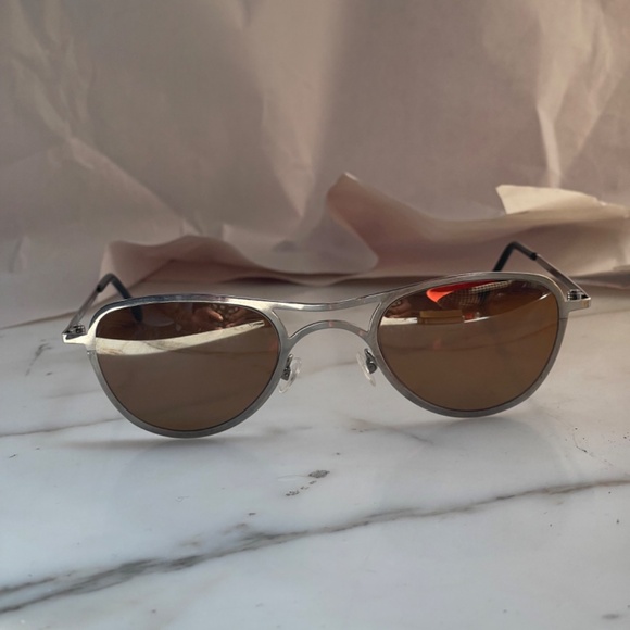 LA Eyeworks vintage "SLAM" pure titanium small aviators pristine - Picture 3 of 13